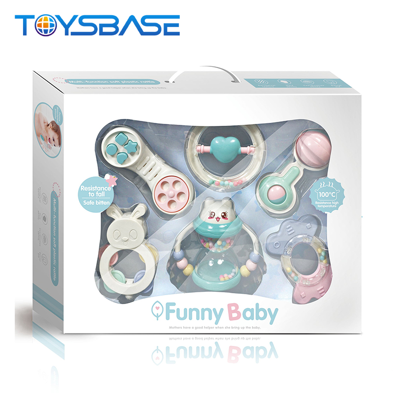 Хит продаж на Ebay, образовательная пластиковая подвесная игрушка-колокольчик, Детские Ручные погремушки