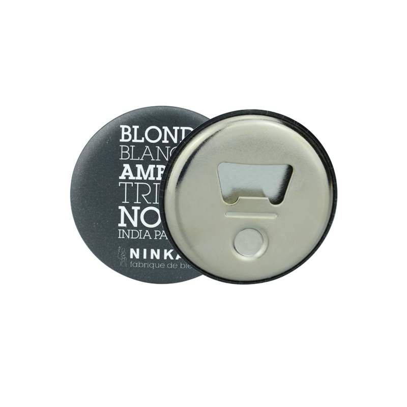 Custom Made Engraved Fridge Magnet Round Bottle Opener