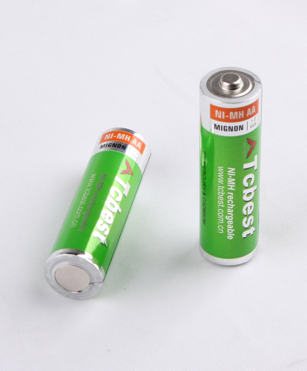 Tcbest Горячая продажа Шэньчжэнь поставщик с 1,2 v 2500mAh 2700mah HR6 AA Ni-MH аккумуляторы для оптовой продажи
