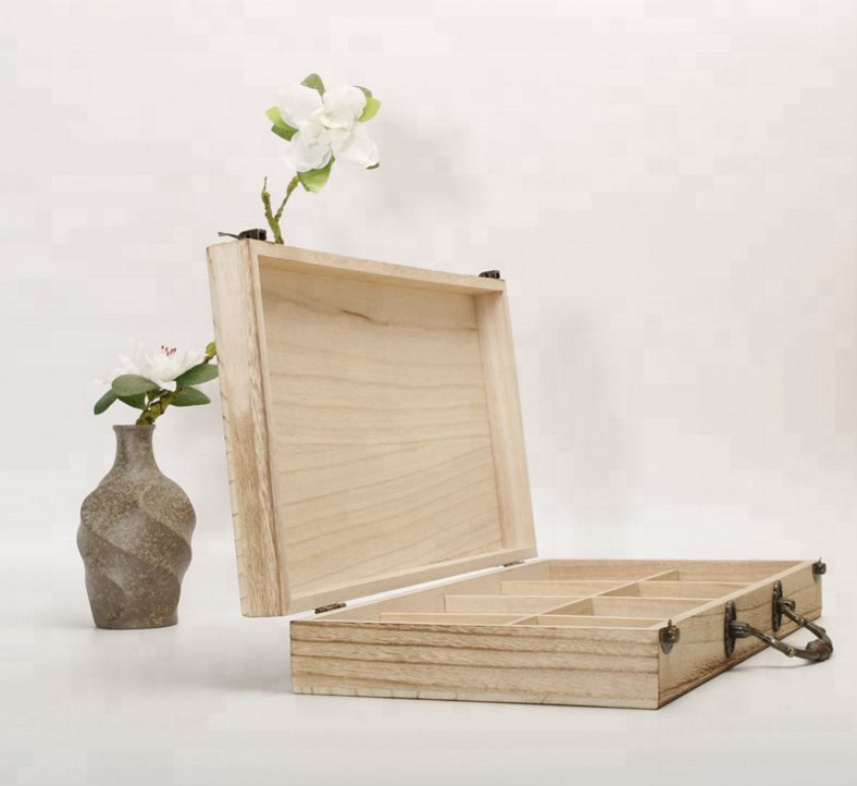 Custom cheap portable wooden moon cake box