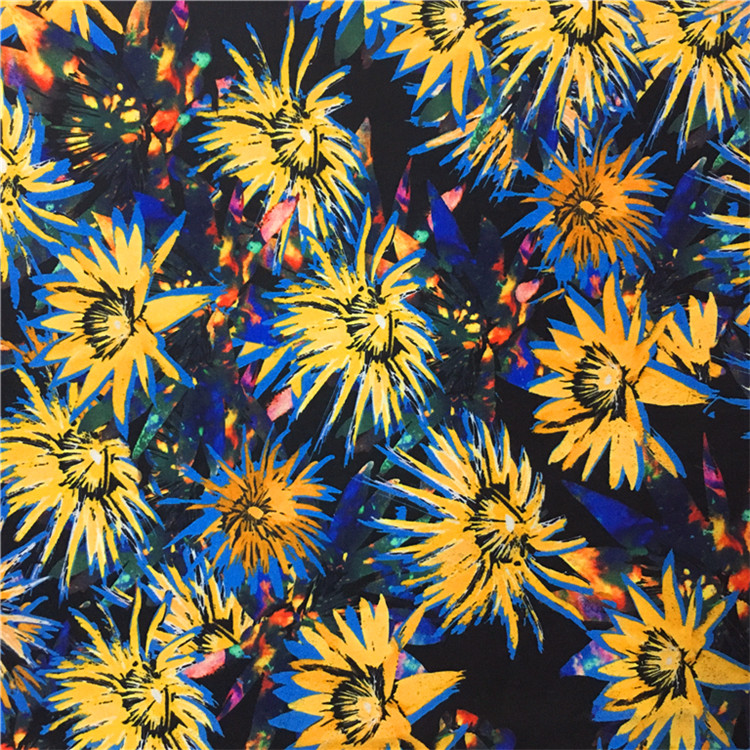 Wholesale small MOQ cheap customised digital canvas fabric printing on shanghai fabric
