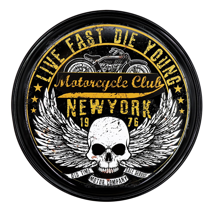 Live Fast Die Young антикварные настенные таблички, декоративный металлический налет на Пасху