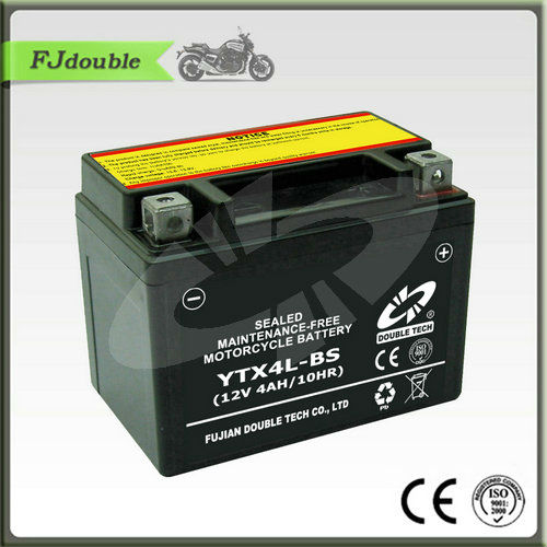 YB4L-BS(12V 4AH) MF свинцово-кислотная батарея для мотоцикла