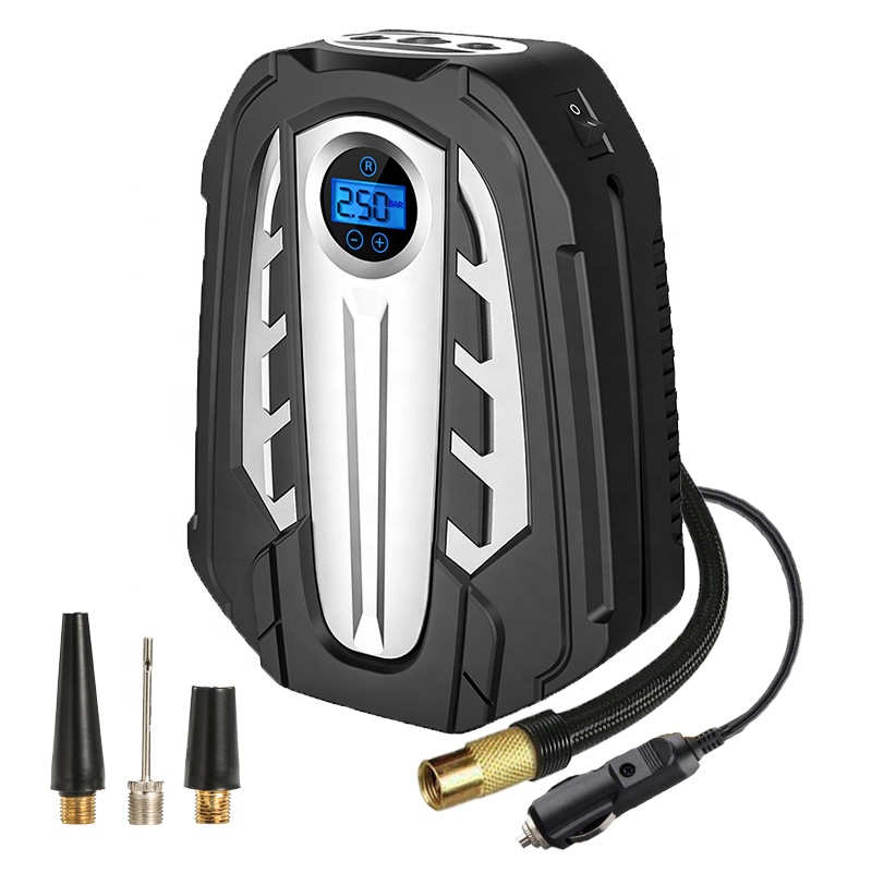 12 volt digital one cylinder portable air pump tire inflator for cars tire