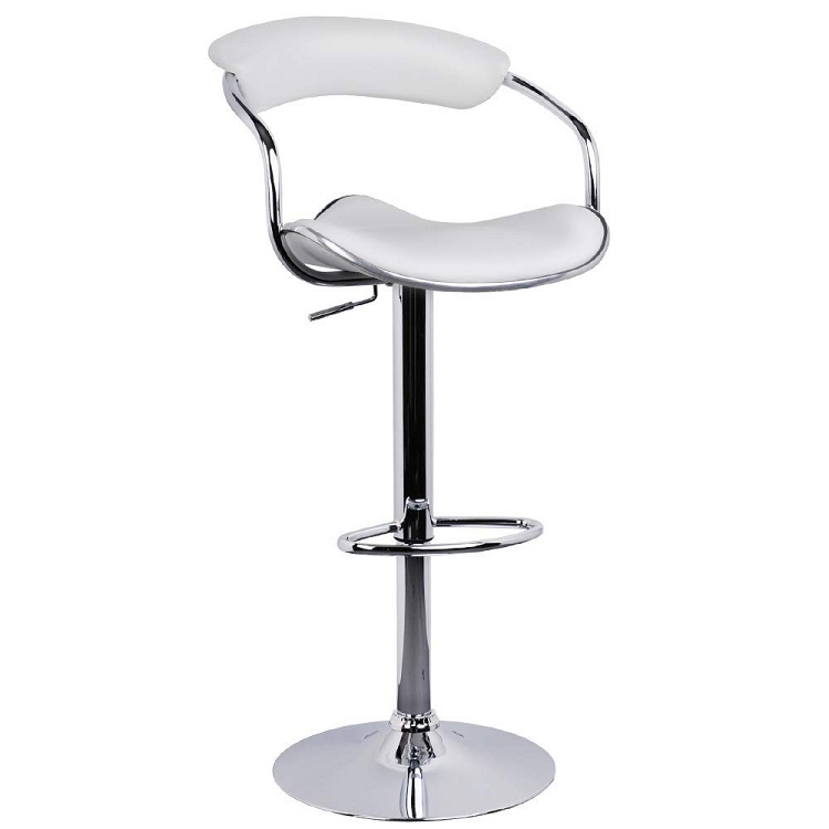 Hot Selling Modern Upholstered Cheap Bar Stools PU Leather Swivel Chair For Bar