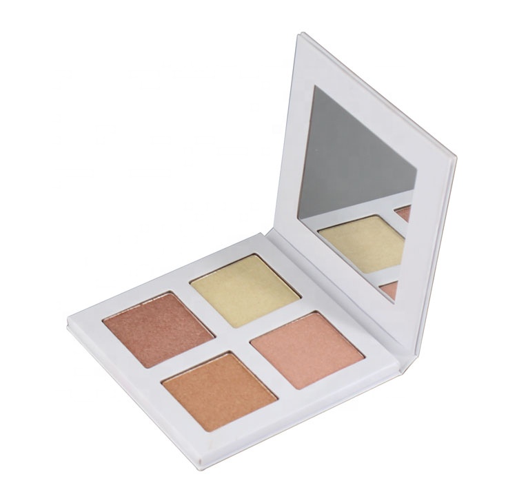 New arrival makeup product 4 color high quality highlighter makeup palettes
