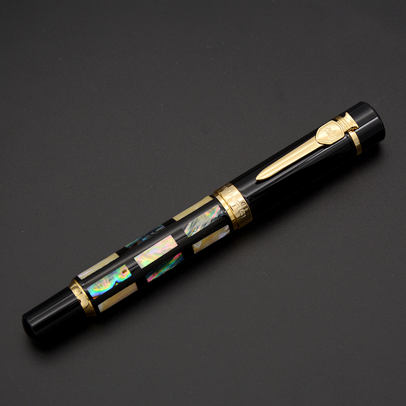 JINHAO 650 натуральная подарочная ручка Роскошная оболочка резьба авторучка M Nib абсолютно новая