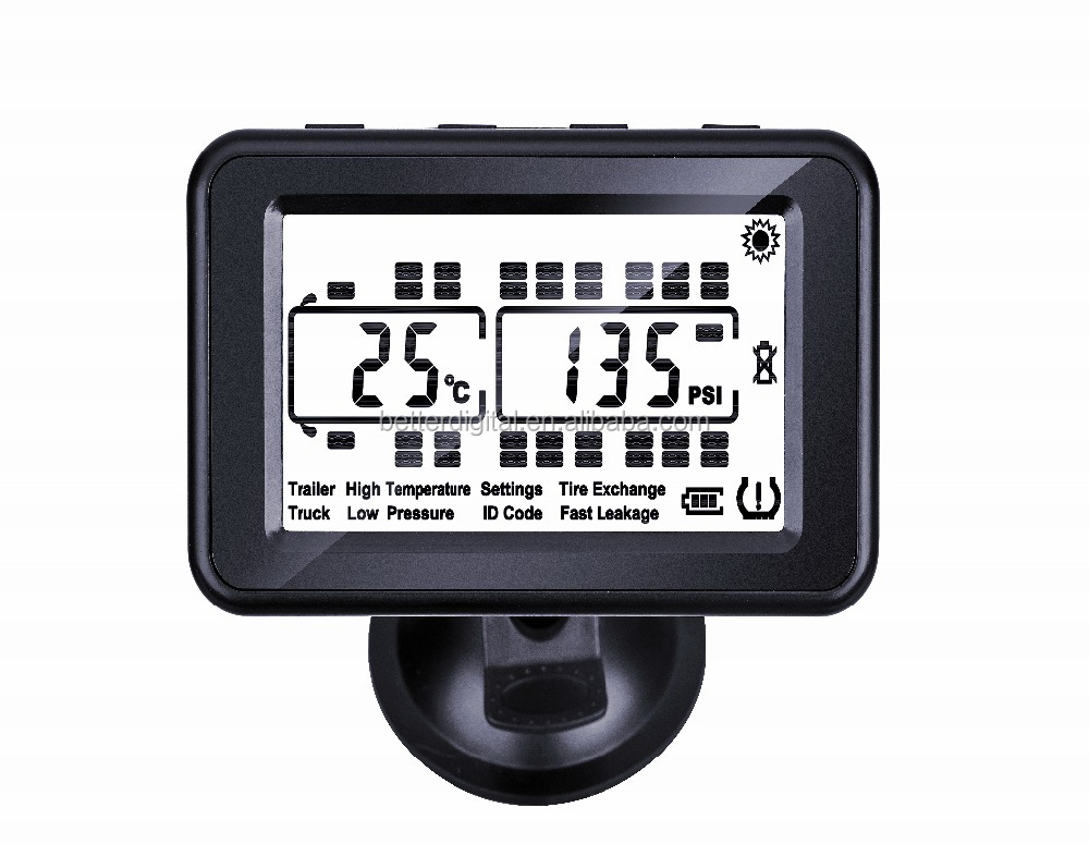 Truck tire pressure monitoring system supporting maximum 35 tires