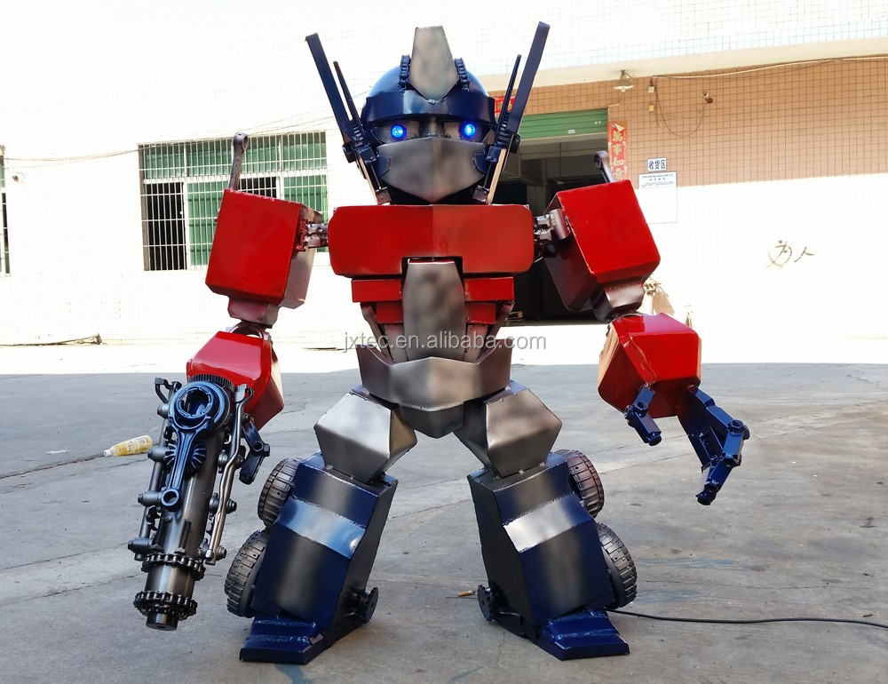 1,2 метров высотой Optimus prime внутренние современные металлические художественные скульптуры