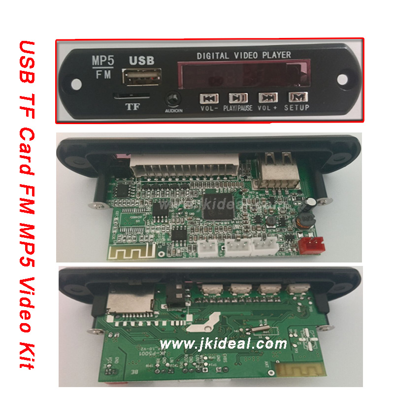 JK-P5001 Bluetooth 12v видеоплеер, usb sd mp5 видеоплеер, печатная плата