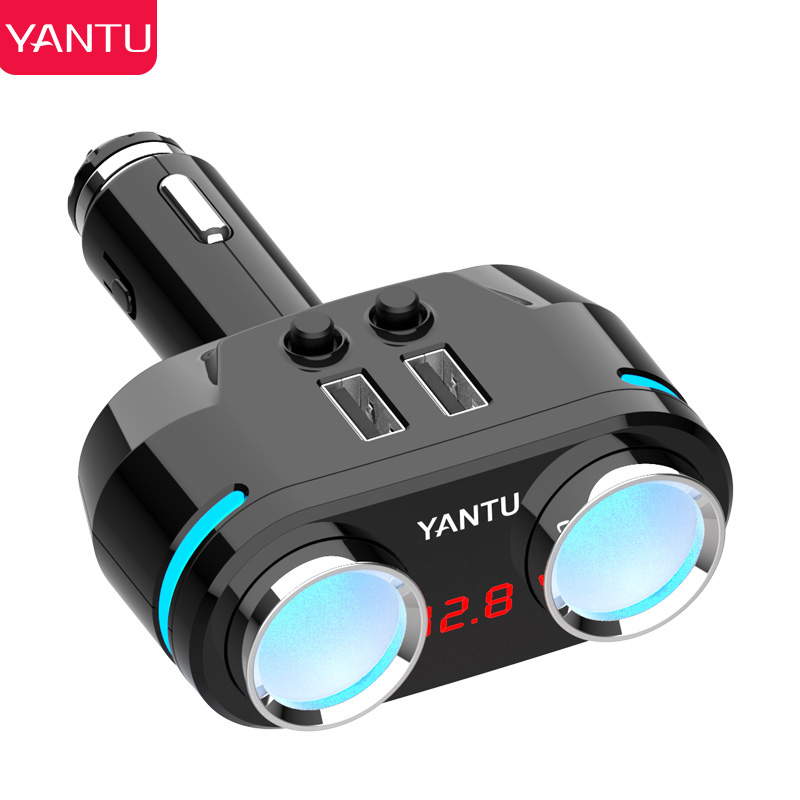 YANTU B39-1 Мини Размер Портативный двойной порты USB зарядное устройство для смартфона автомобильный прикуриватель