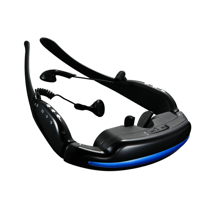52" virtual screen display smart mobile theatre video glasses video hd with AV input