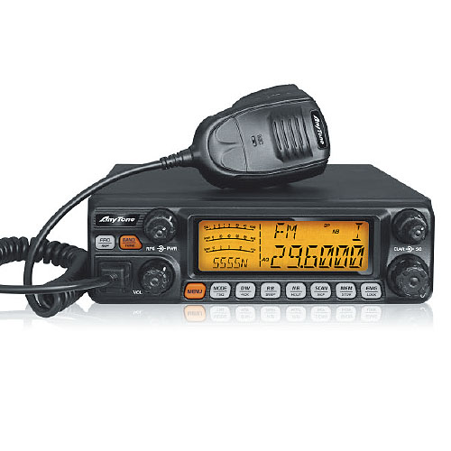 Anytone 10 м CB радио AT-5555N высокой мощности 25,615-30,105 МГц AM/FM/SSB
