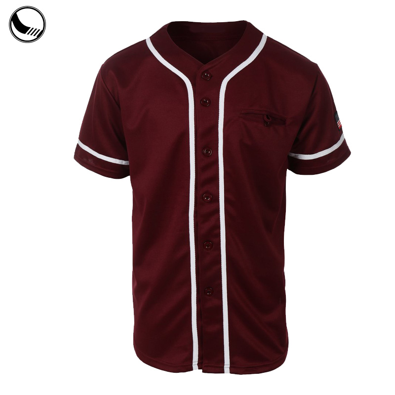 plain mens baseball jersey custom sublimation
