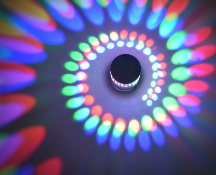 Современный цветной светодиодный настенный RGB-светильник 3 Вт с пультом дистанционного управления для гостиной, бара, KTV