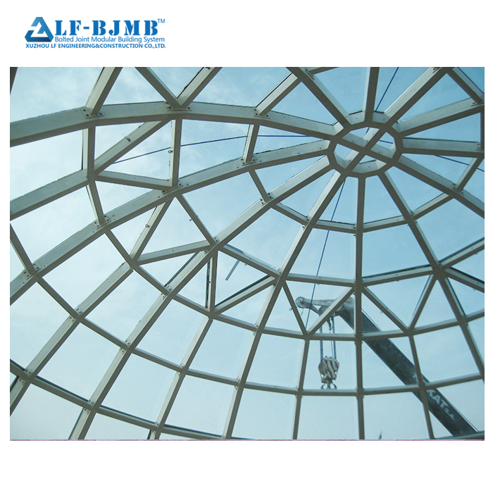High Quality Easy Install metal frame glass Dome