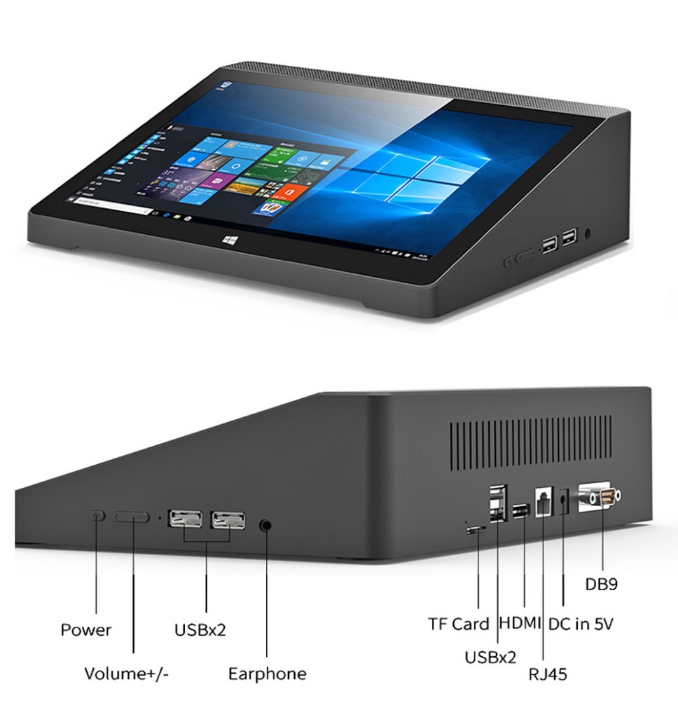 Highton 10 Inch Android Computer Intel Cherry-Tray Win10 2G ram + 32G EMMC/ 4Gram + 64G Emmc wifi BT embedded computer
