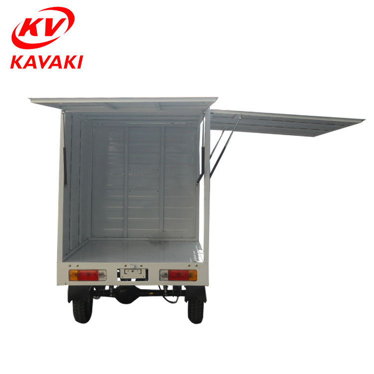 KAVAKI 250cc tuk-tuk 1200kg heavy loading big closed cargo box three wheels tricycle/motorcycle