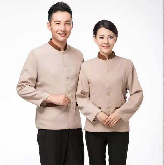 long sleeves clean-keeping housekeeper hotel uniform