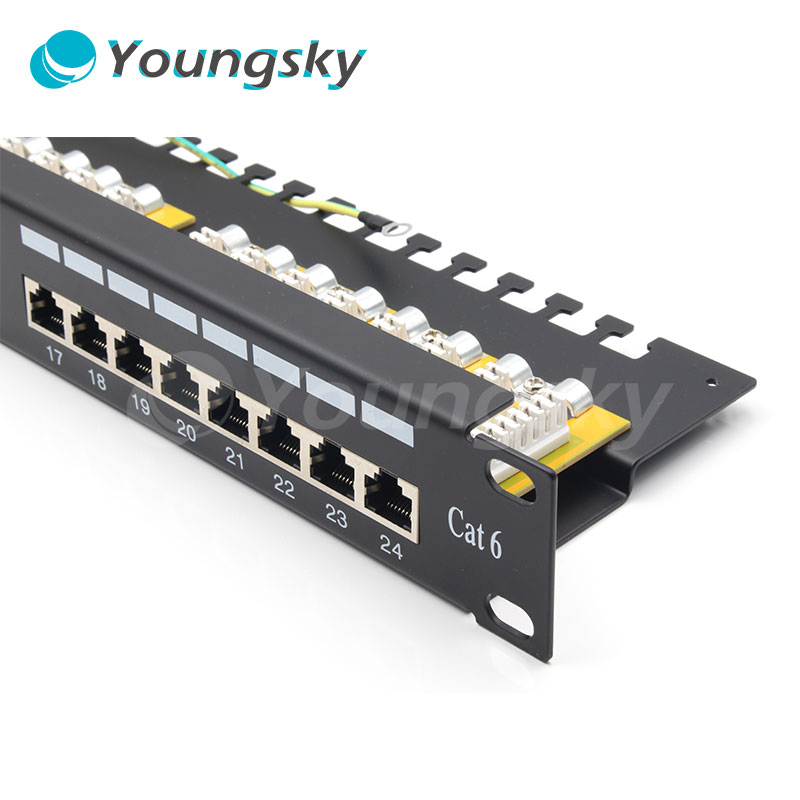 0.5u FTP CAT6 24 порта RJ45 патч-панели