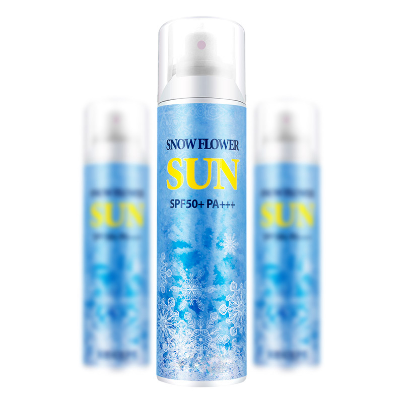 Частная торговая марка Ice Feeling SPF 50 Защита от УФ-лучей без жирного солнцезащитного тумана для лица и тела