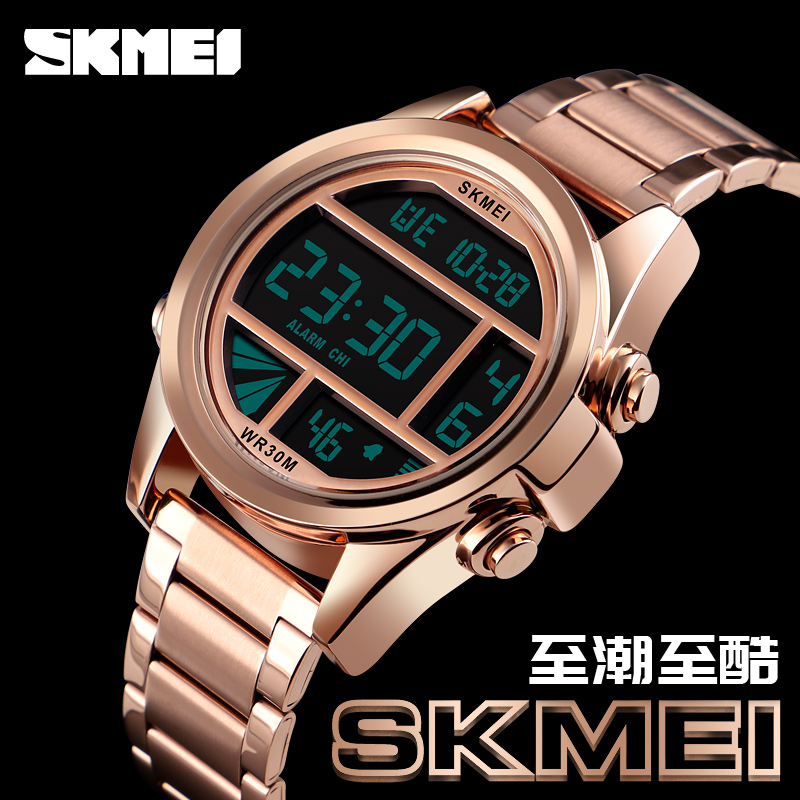 SKMEI 1448 мужские часы из нержавеющей стали jam tangan pria водонепроницаемые наручные часы