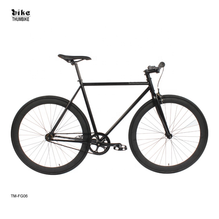 Односкоростной велосипед Fixie Hi-Ten steel Black 700c с фиксированной передачей