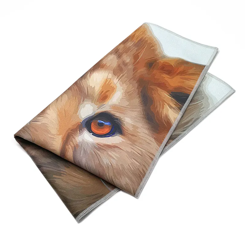 Sublimation printing quick drying microfiber sports beach towel