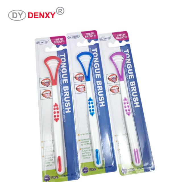 Denxy стоматологический пластиковый скребок для чистки языка