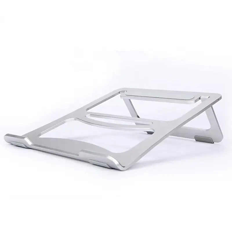 Aluminum alloy 2019 new design folding portable laptop riser cooler pad for laptop notebook foldable