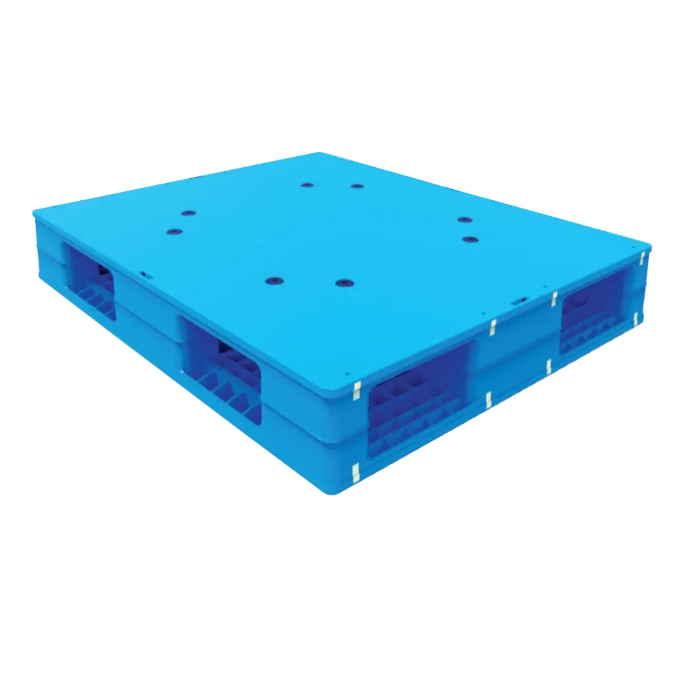 MY TEST 1210A HDPE storage euro plastic pallet Double faced stackable plastic pallets