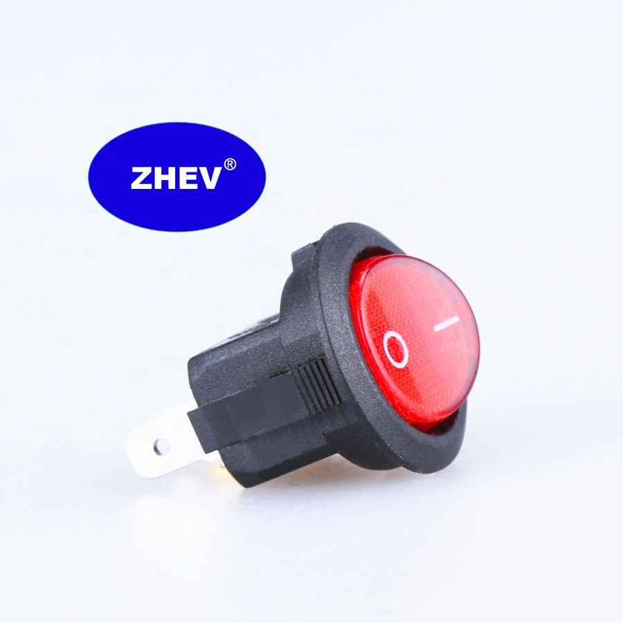 KCD1-8-101N 20A 12В лодке кулисный переключатель с Красной светодиодной круглой M20