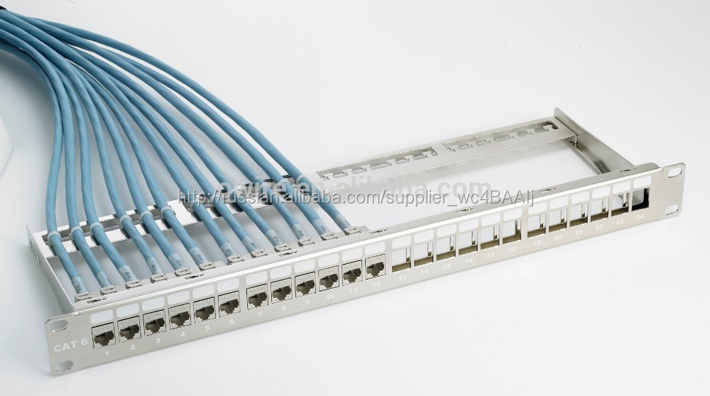 Cat6 патч-панели неэкранированная 24 разъём(ов) T568A и T568B