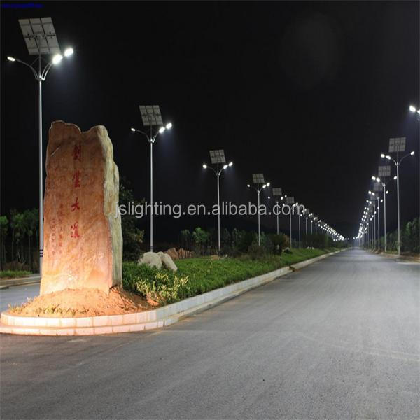 Baode lights best prices for 7m pole 50w LED solar street light with intelligent controller