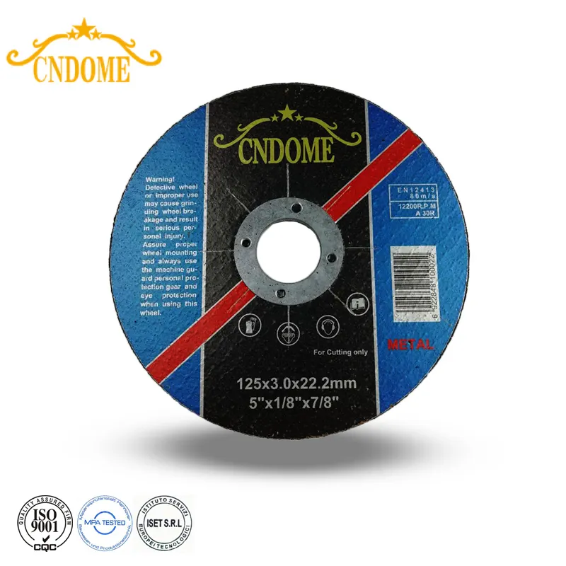 Abrasive Disc Cutting 5"*1/8"*7/8" 125*3*22mm Abrasives Aluminum Oxide Resin Metal Steel Cutting Disc 125mm Angle Grinder Discs
