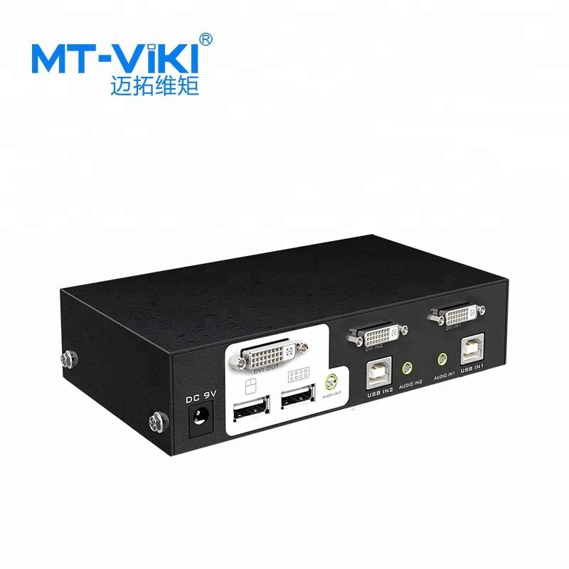 1080P 2 порта автоматический Dvi Usb Kvm переключатель