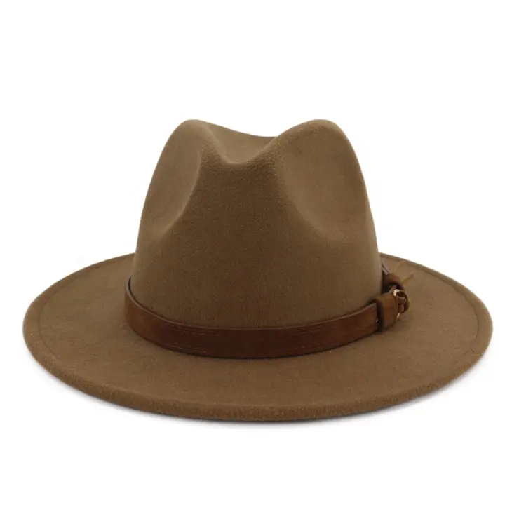 Men Wool Hats Winter Wool Man Fedora Hats With RibbonFor Wholesale