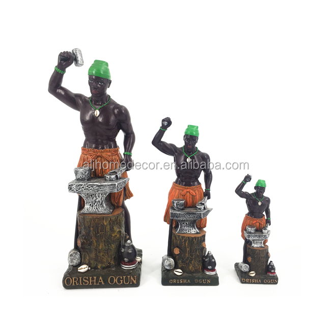 Статуя ORISHA OGUN, Куба, YORUBA, сантерия гуэрреро, СВ ботаника, 3 размера