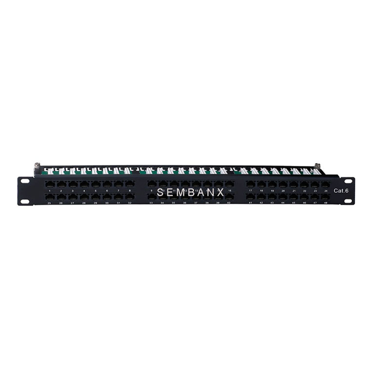 Патч-панель cat6 на 48 портов 1u