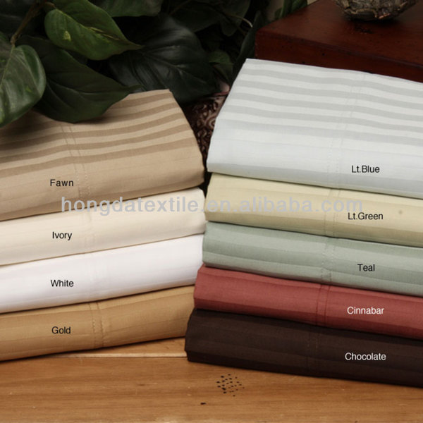 Wrinkle-resistant Sain Striped Cotton Fabric