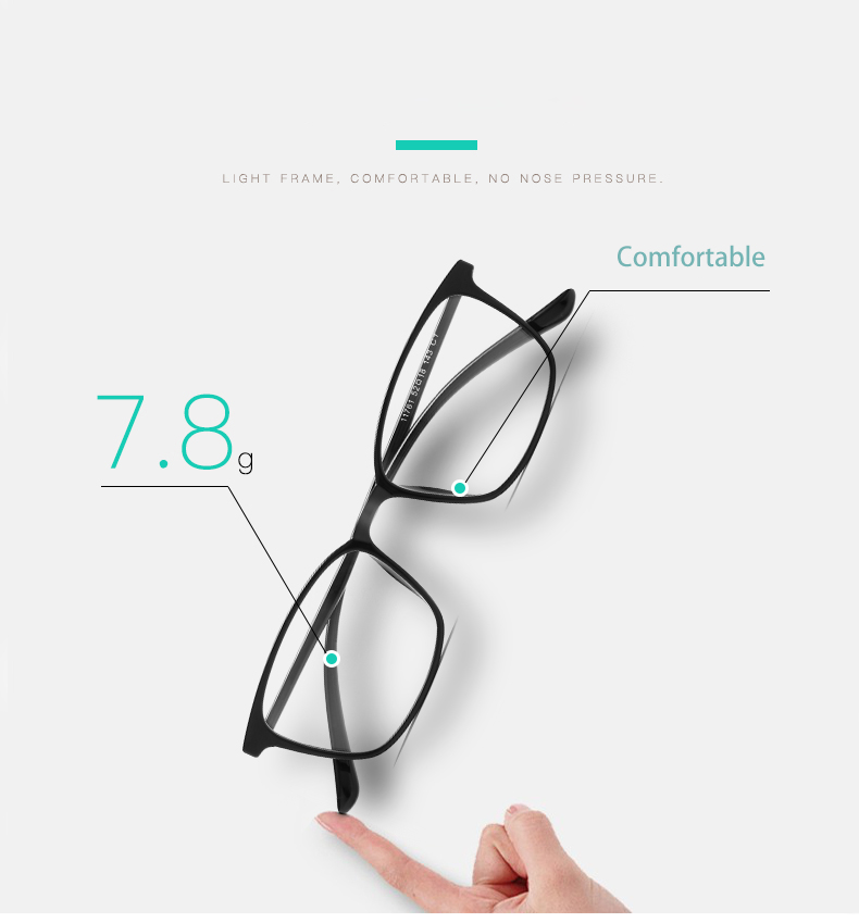 Classic comfortable Light blocking computer blue block radiation protection TR90 glasses eyewear