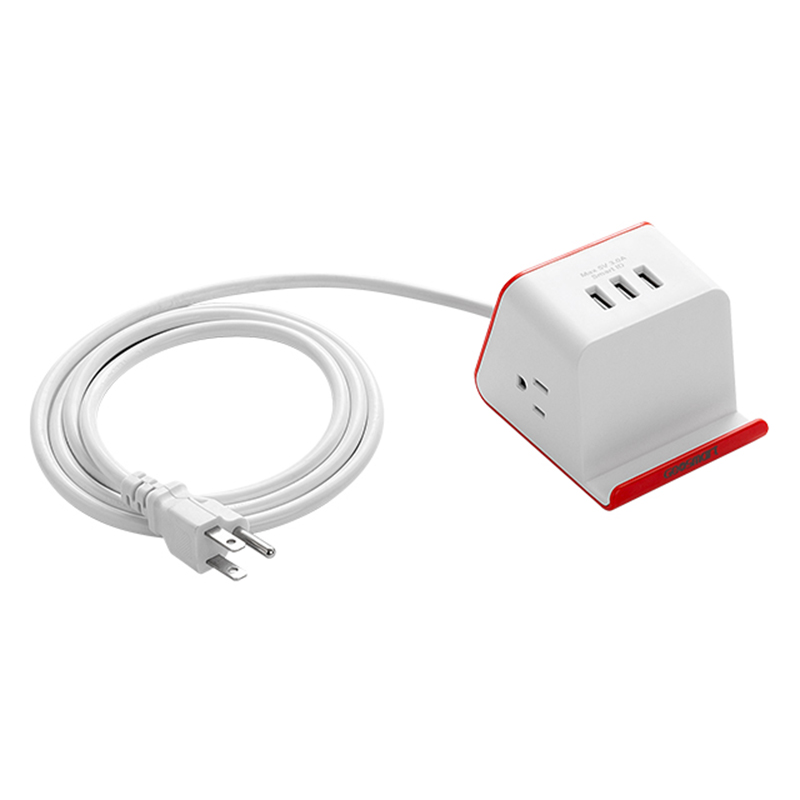 Портативная Вертикальная Розетка с защитой от перенапряжения usb