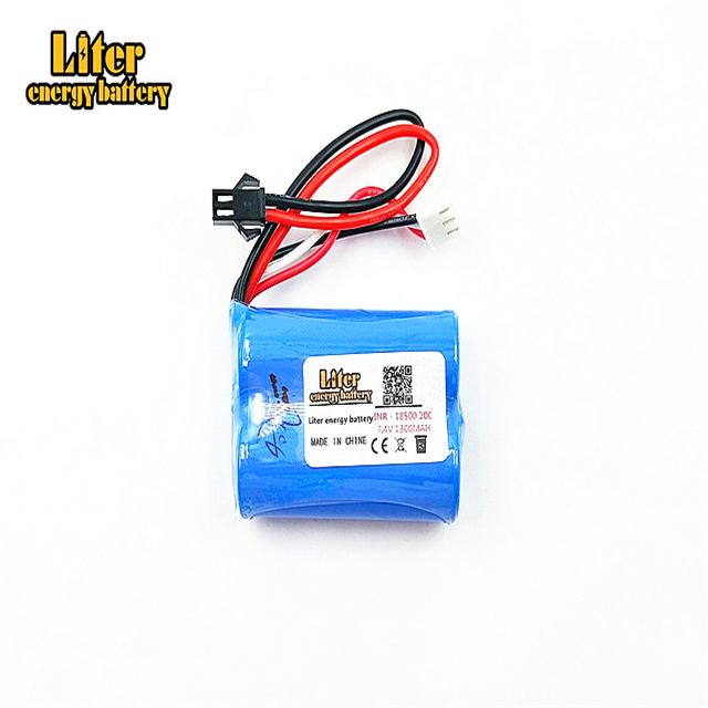 7.4V 1300mAh 18500 15c Lipo battery For UDI 001 UDI001 for HQ HuanQi 960 2.4G remote control boat speedboat 3.7v RC LIPO batte