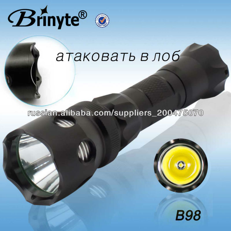 Brinyte B98 водонепроницаемый алюминиевый самообороны фонарик