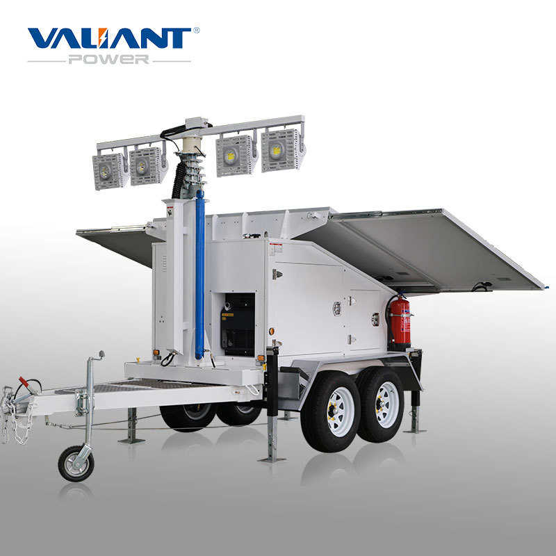 used light construction equipment of solar tower trailer