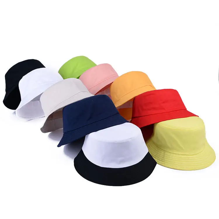 Wholesale High Quality Cotton Mens Plain Bucket Hat With Custom Logo