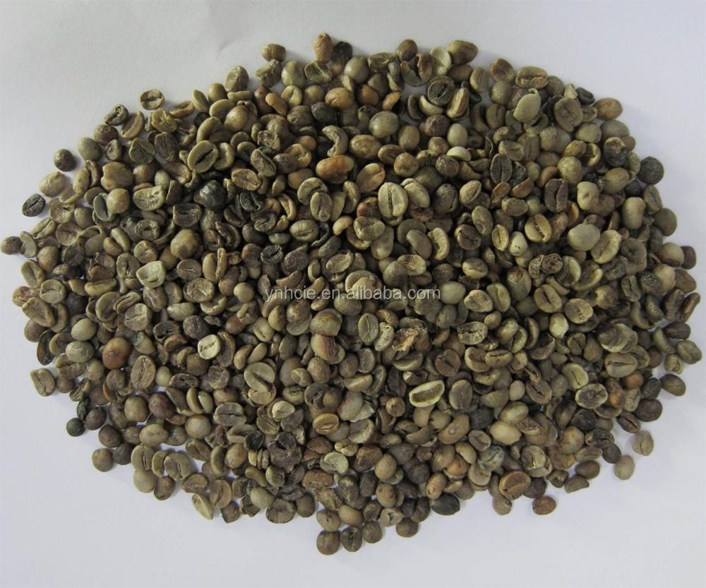 Китайские кофейные зерна измельченные, класс А, arabica tyye, новый урожай