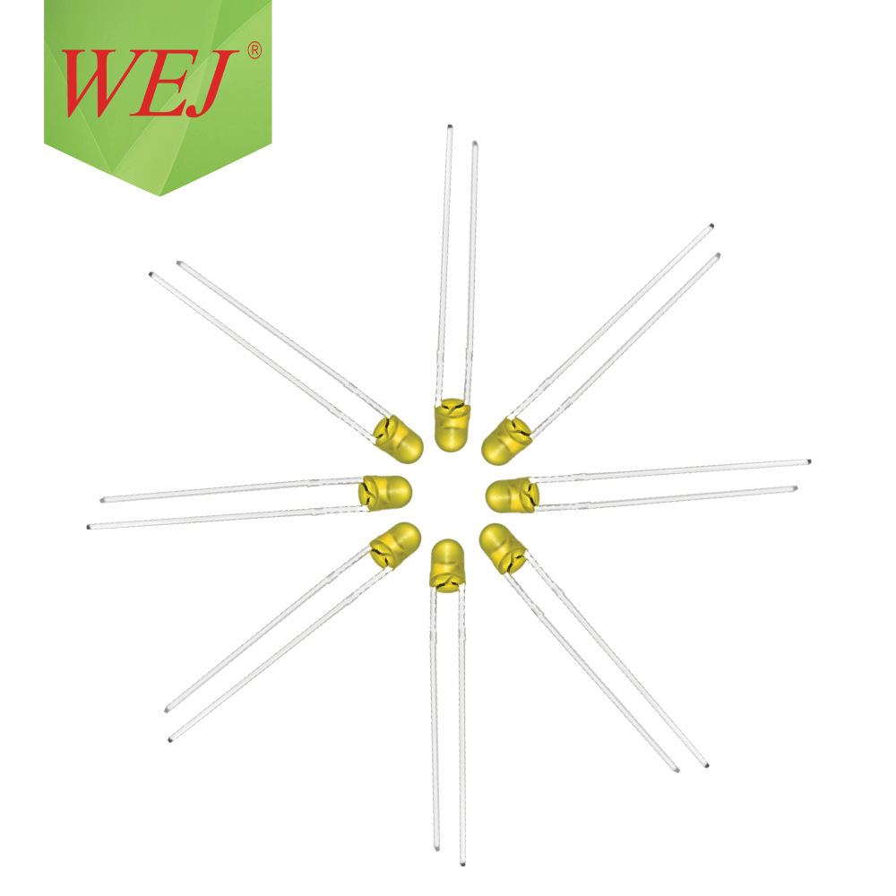 580-596nm 30mA 3mm round yellow led diode