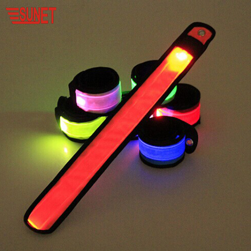 SUNJET 2020 Заводской магазин Led Slap Band Led Slap Браслет молния бег нарукавник