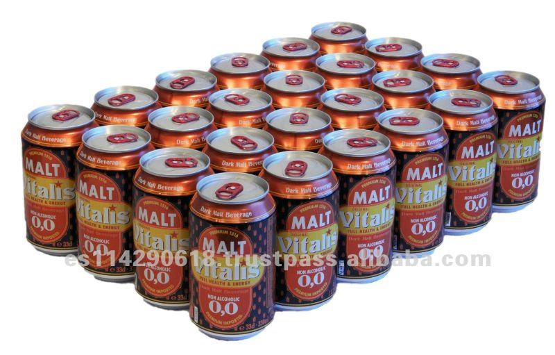 Malt VITALIS Dark Malt Beverage canned 24x33cl